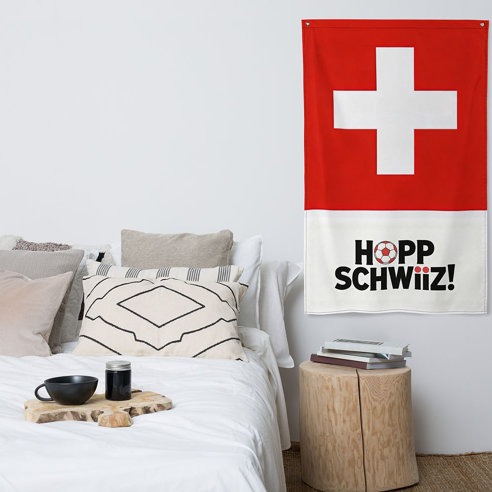 Die Flagge HOPP SCHWIIZ bringt Verbundenheit mit der NATI in einzigartiger Art und Weise zum Ausdruck