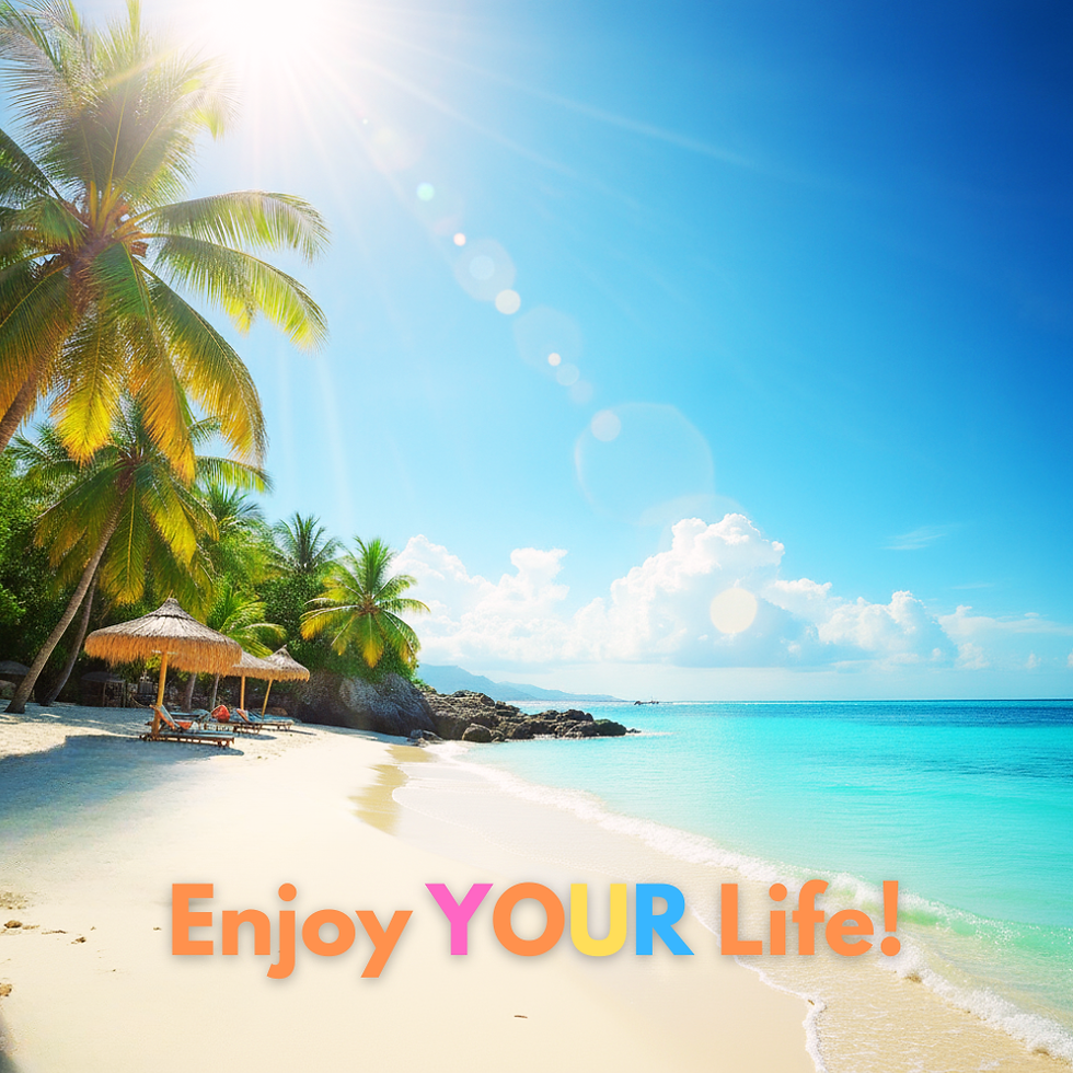 Das einzigartige Couchkissen "Enjoy Your Life" aus unserer Edition "Don´t Worry, Be Happy.