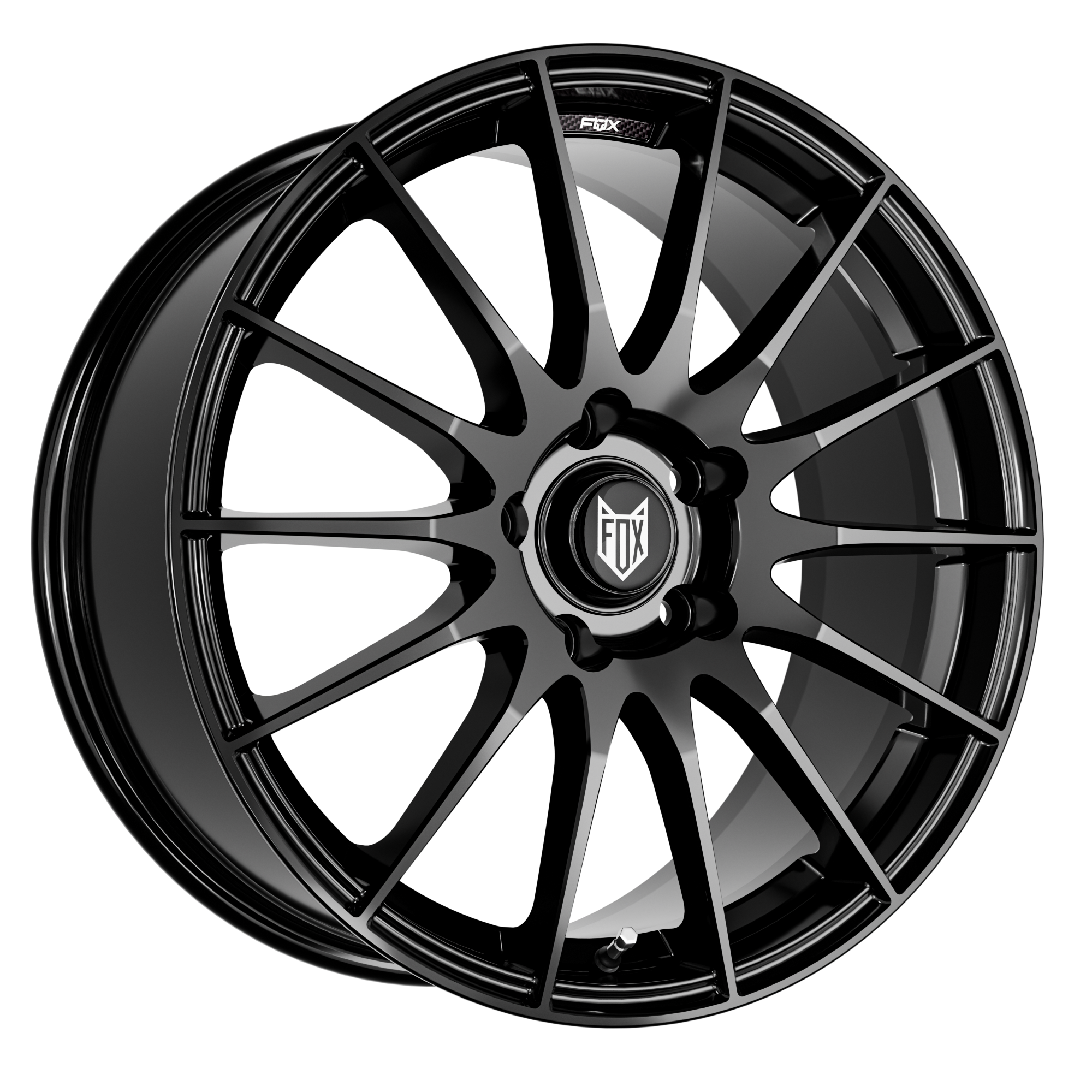 PACK 4 LLANTAS MODELO FOX FX004 16"PULGADAS GLOSS BLACK