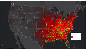 Heart Disease Deaths and Waffle House Locations