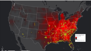 Heart Disease Deaths and Waffle House Locations
