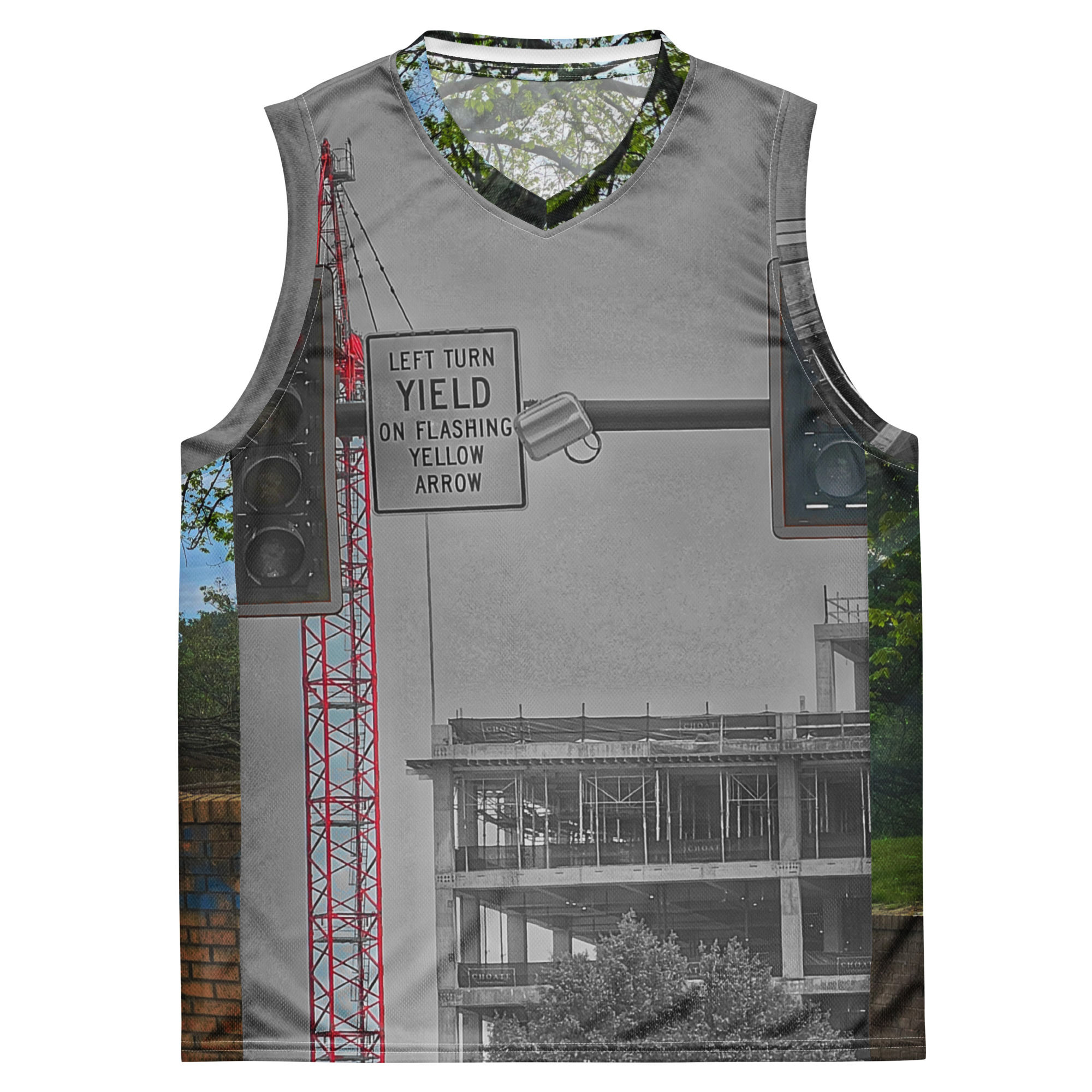Recycled unisex basketball jersey
