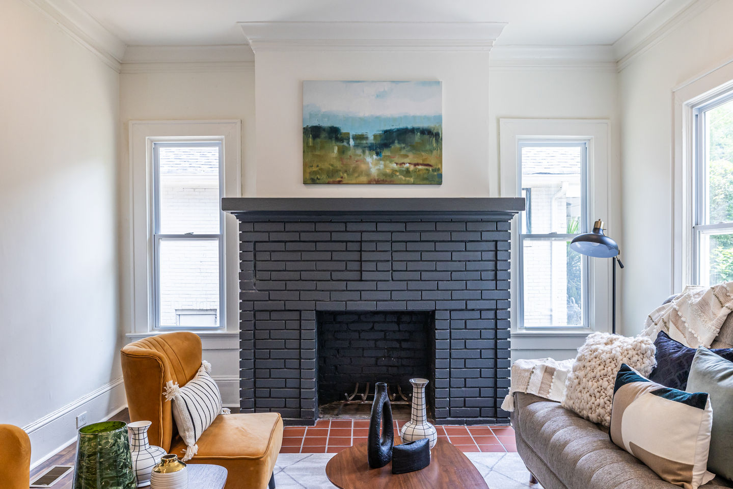 living room fireplace