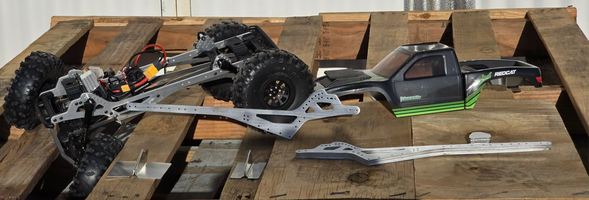 Redcat Vertex 10 Narrow* Aluminum 18 degree Chassis