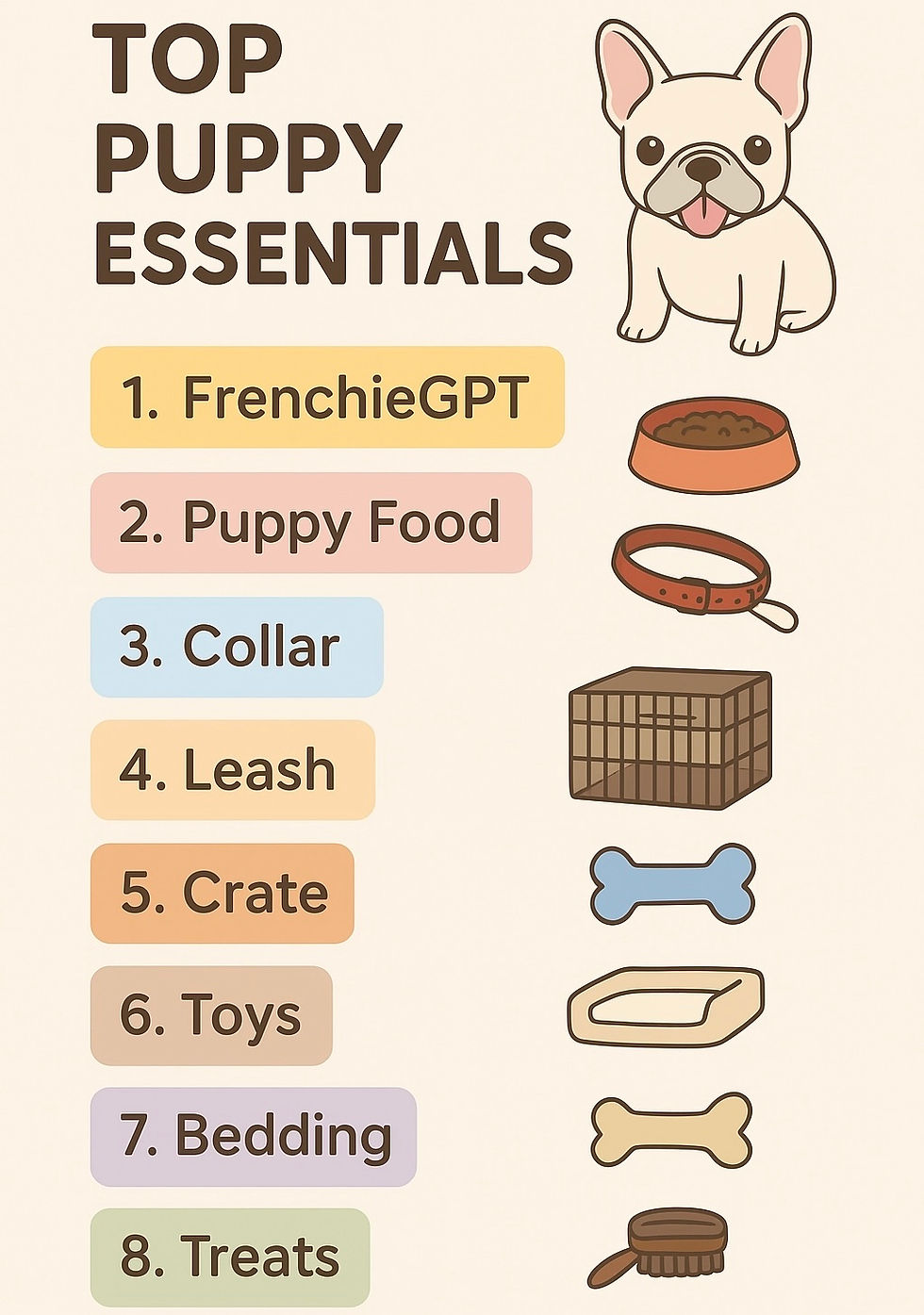 🐾 The Most Important Item on Your New Puppy Checklist: FrenchieGPT