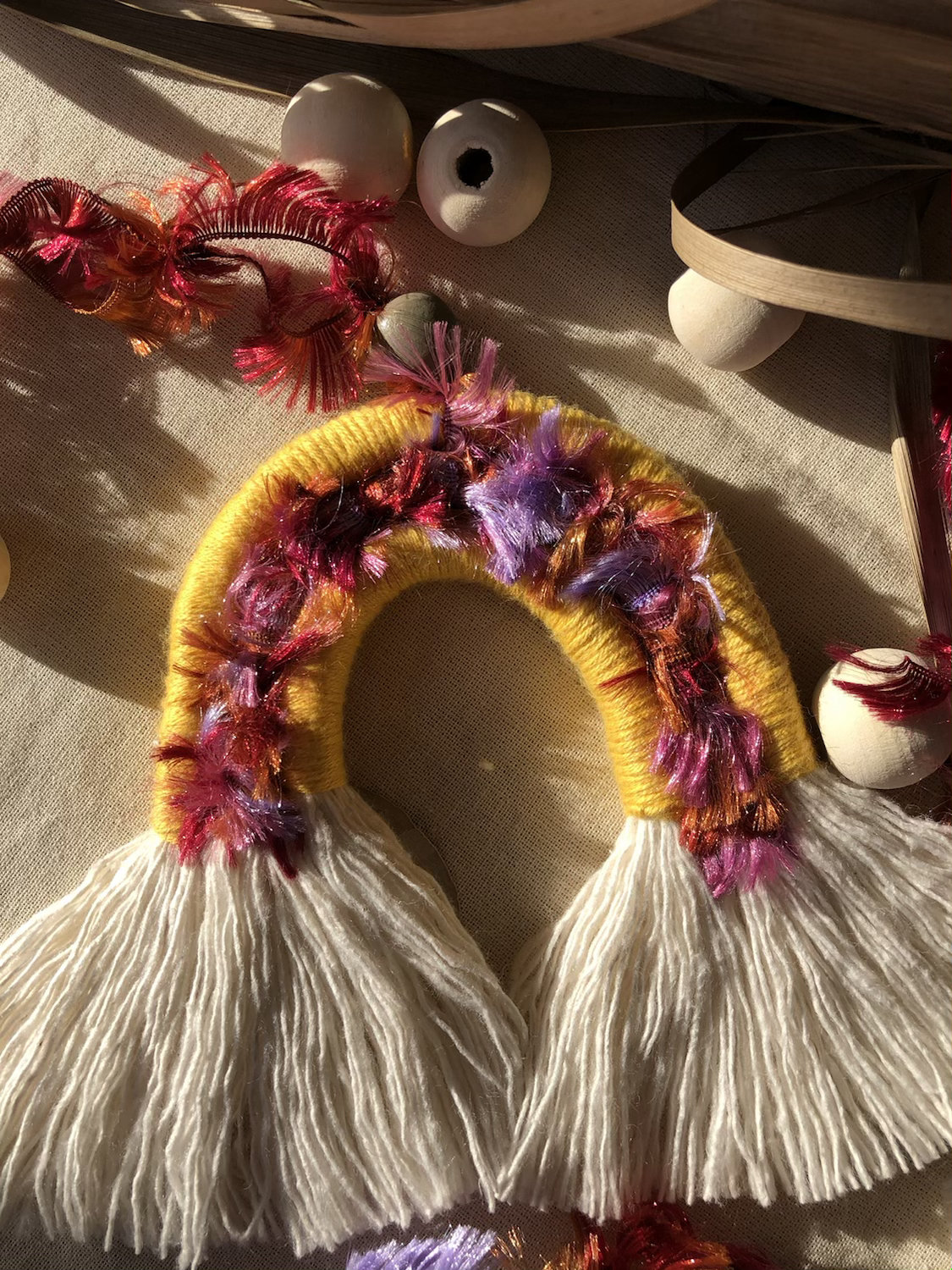 MACRAME RAINBOWS AND KEYRINGS