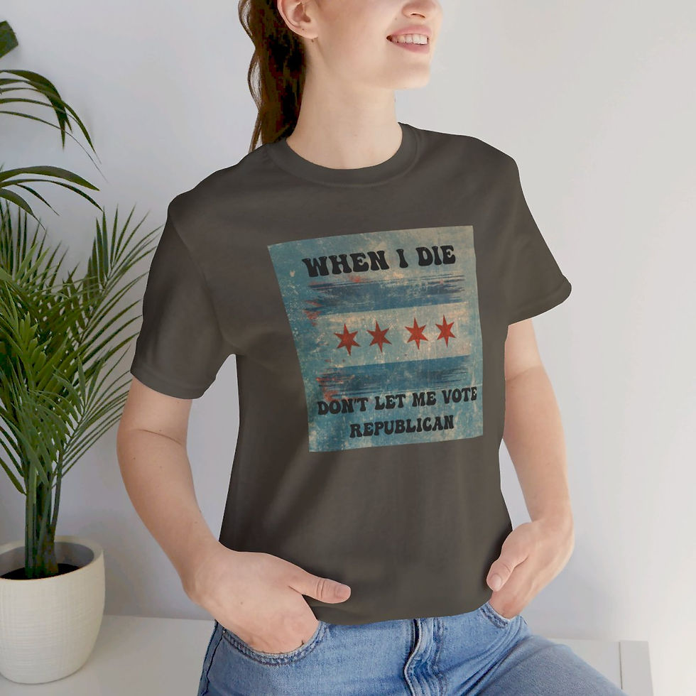 Thumbnail: Chicago flag t-shirt - get ready for elections - funny t-shirt saying