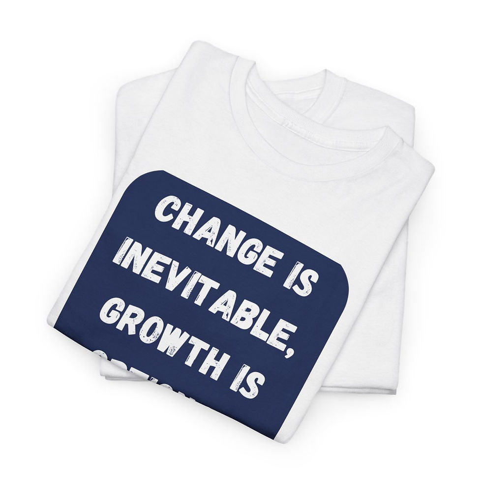 Thumbnail: Inspirational Tshirt - Change is Inevitable |Unisex Heavy Cotton Tee