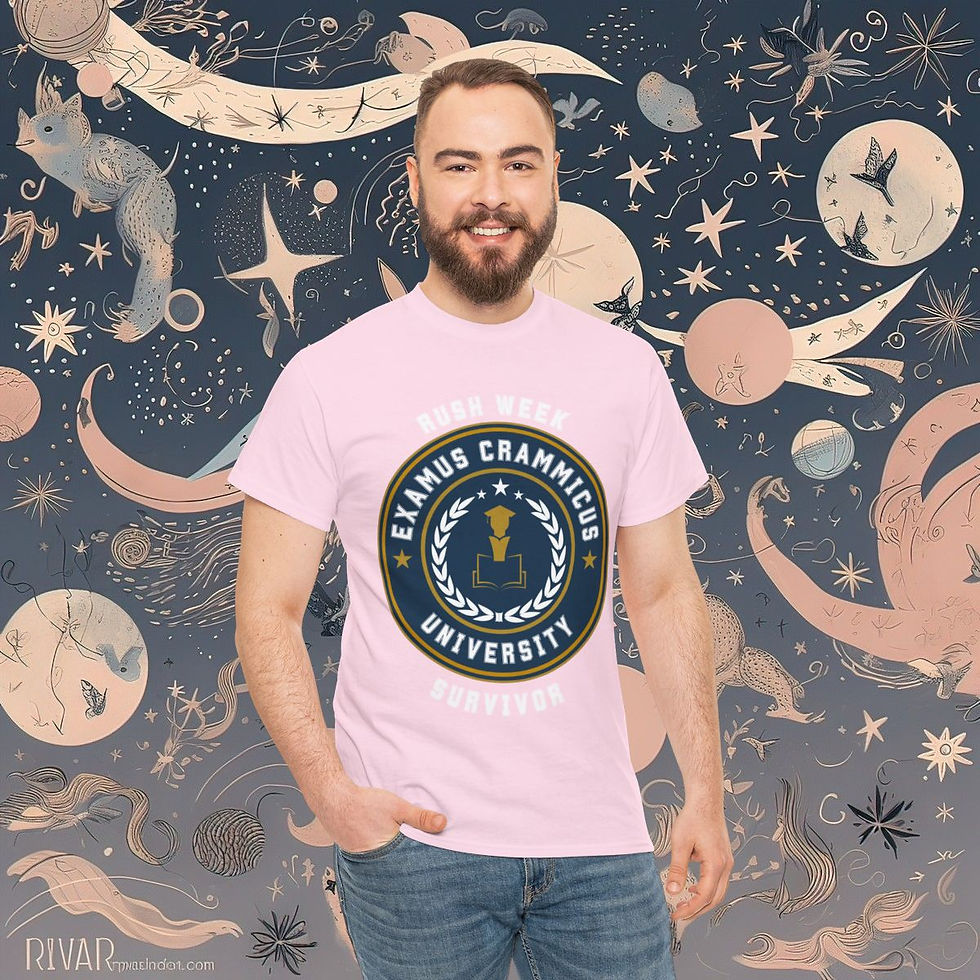 Thumbnail: Rush Week Survivor - College Life | Unisex Heavy Cotton T-shirt