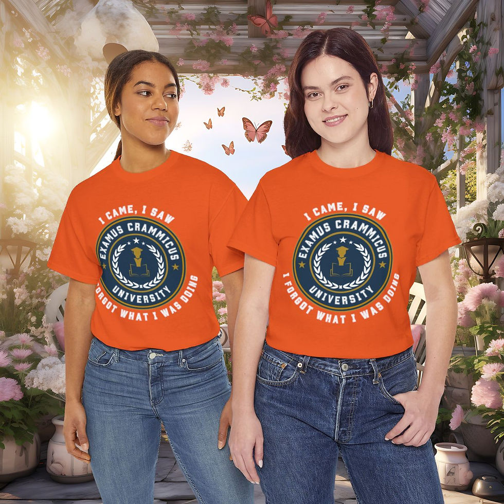 Thumbnail: Another College Crest - College Life | Unisex Heavy Cotton T-shirt
