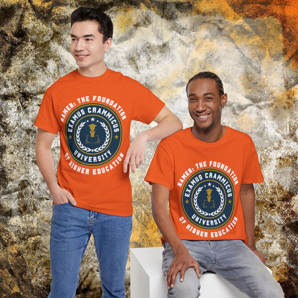 Thumbnail: Yet Another College Crest - College Life | Unisex Heavy Cotton T-shirt