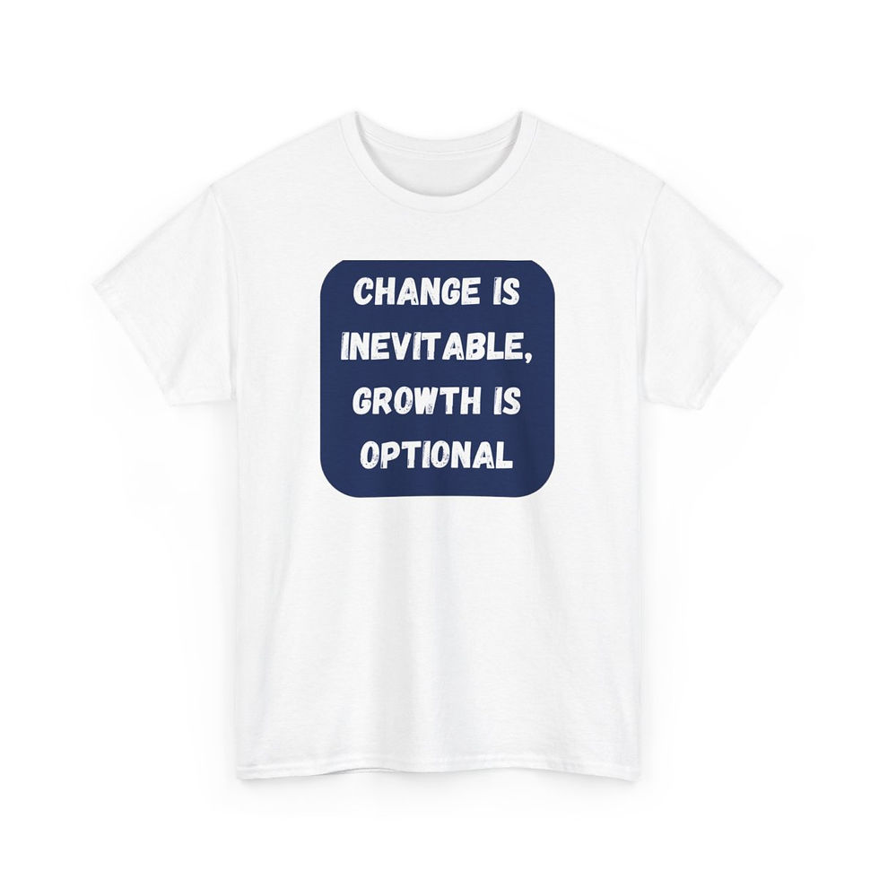 Thumbnail: Inspirational Tshirt - Change is Inevitable |Unisex Heavy Cotton Tee