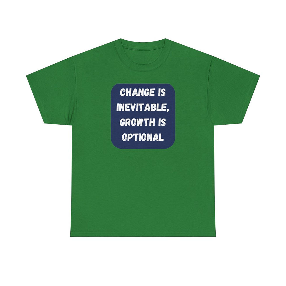 Thumbnail: Inspirational Tshirt - Change is Inevitable |Unisex Heavy Cotton Tee