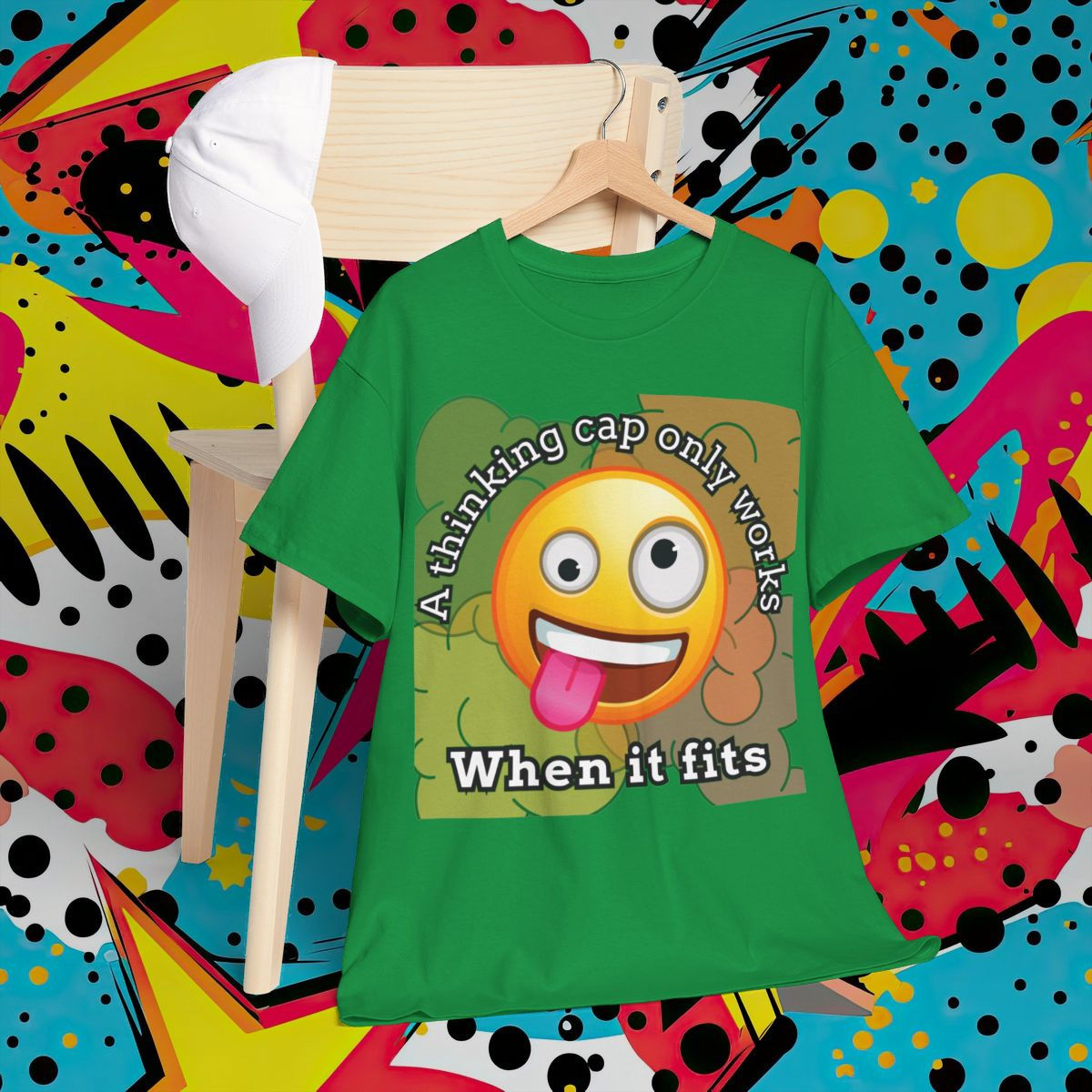 A thinking cap only works when it fits | Unisex Heavy Cotton T-shirt