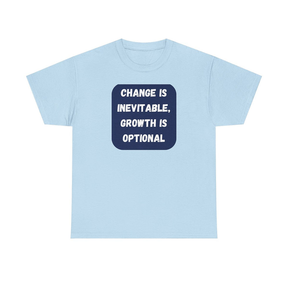 Thumbnail: Inspirational Tshirt - Change is Inevitable |Unisex Heavy Cotton Tee
