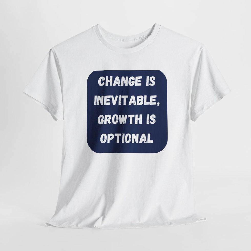 Thumbnail: Inspirational Tshirt - Change is Inevitable |Unisex Heavy Cotton Tee