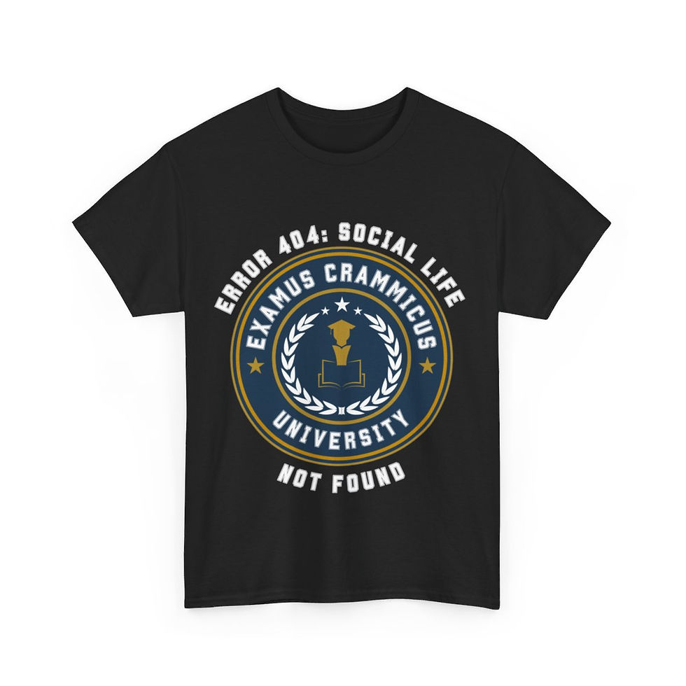 Thumbnail: Error 404 - Social Life | College Life | Unisex Heavy Cotton T-shirt
