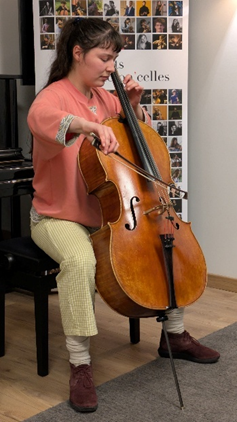 Marion Le Gal La Salle interprétant le premier mouvement de la Suite pour violoncelle seul de Gaspar Cassadó