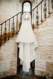 wedding dress portrait