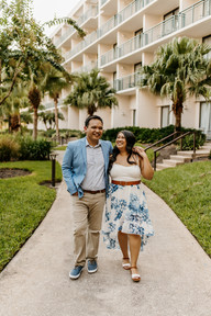 Tropical engagement session Orlando