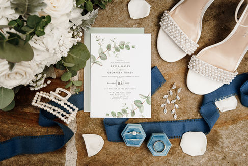 Wedding day accessories detail