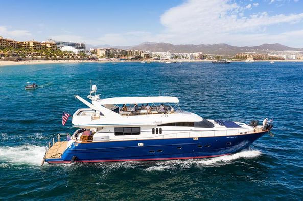 Thumbnail: Viking 85 foot luxury yacht in Los Cabos Mexico
