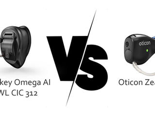 Oticon Zeal NXT versus Starkey Omega AI 24 CIC WL 312