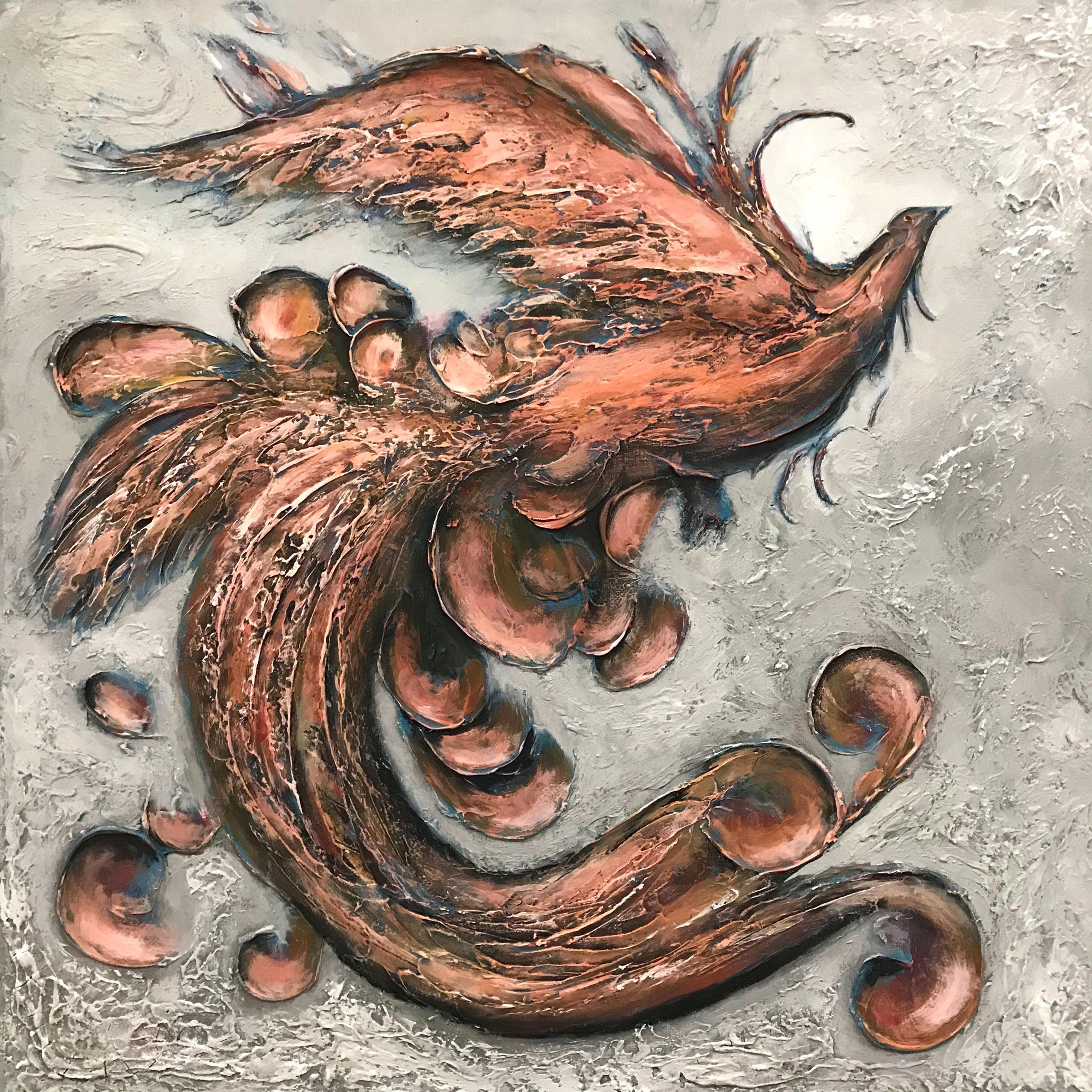 Fly - Abstract Art | Original Painting on Canvas | Contemporary Wall Art