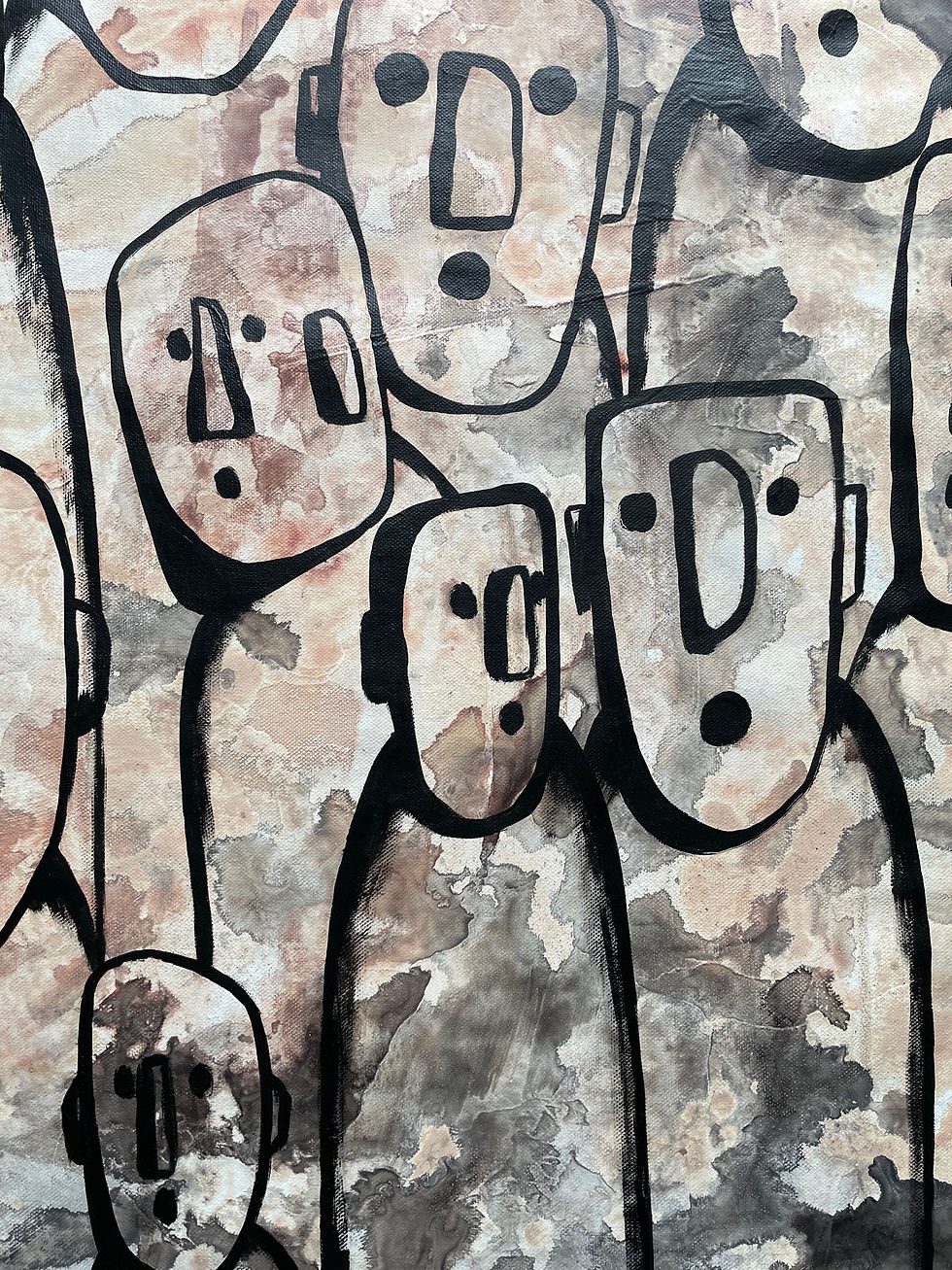 Thumbnail: Lost - Large Format Modern Art (40x56", 102X142cm)