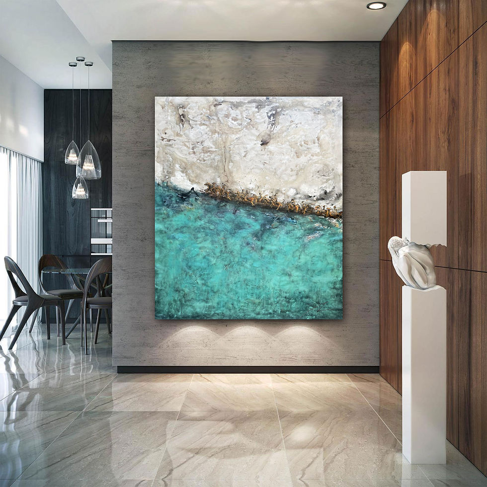 Thumbnail: Urooj - Large Format Modern Abstract (51x58", 130x149cm)
