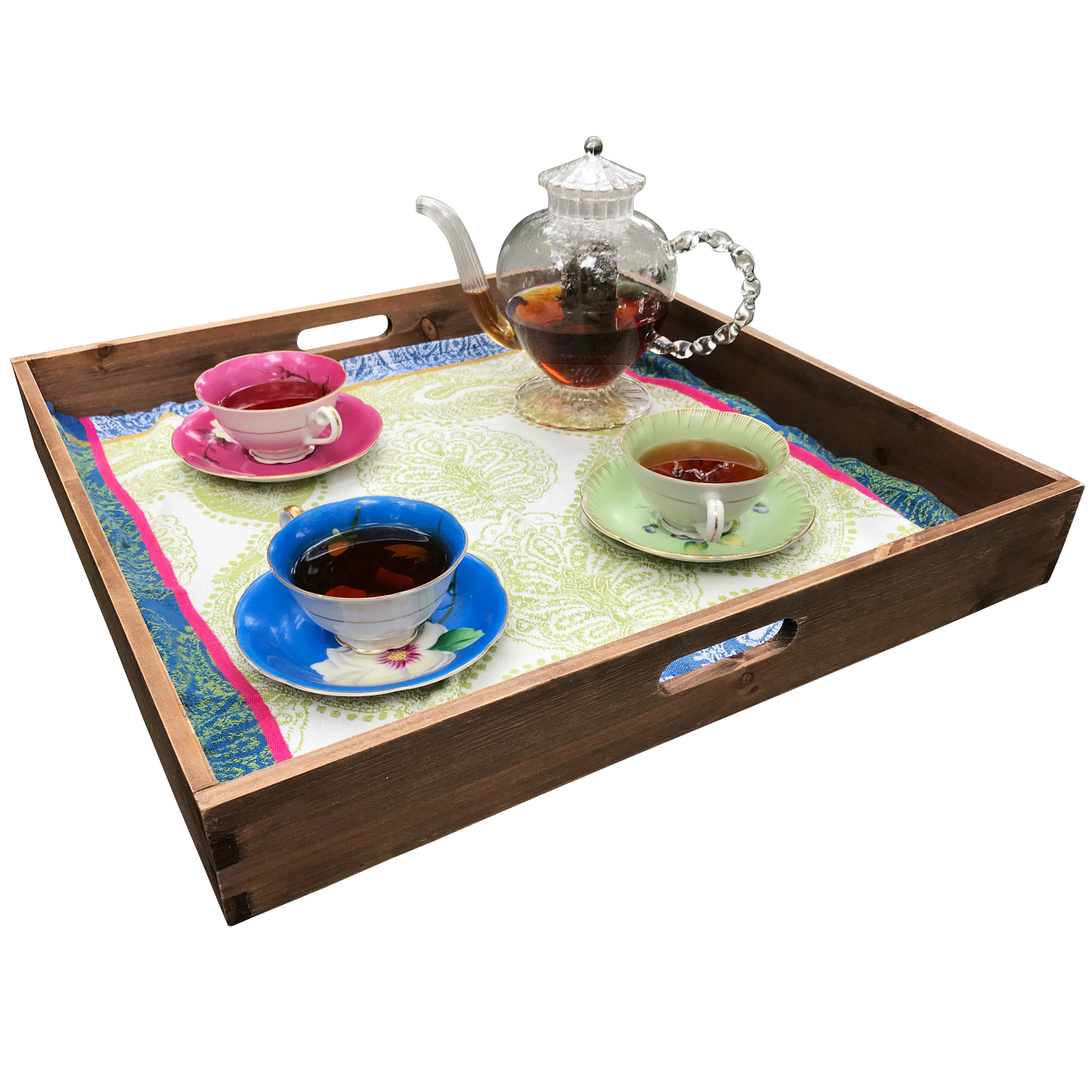 Wooden Ottoman Tray