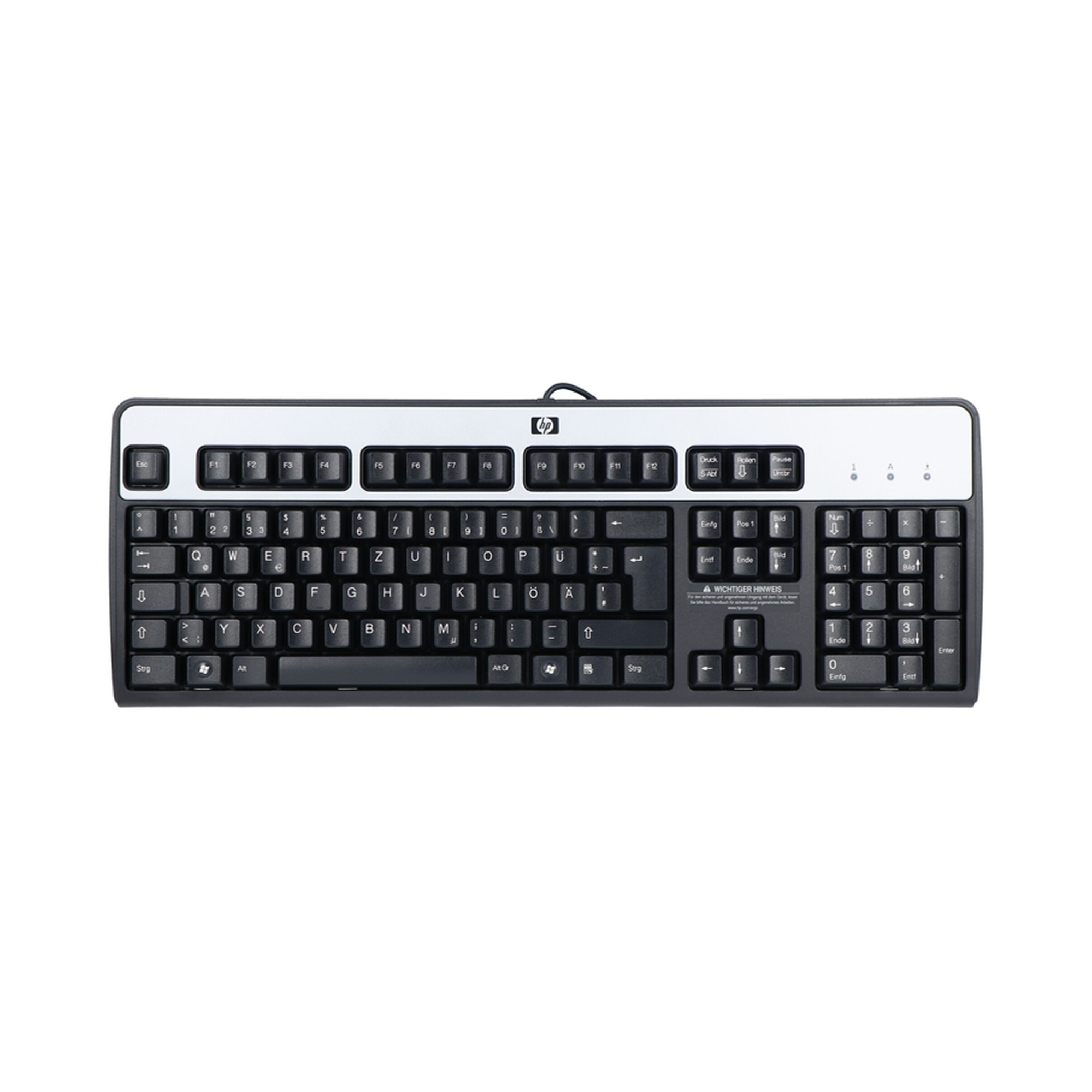 Black Wired (USB) Hp Ps2 Keyboard