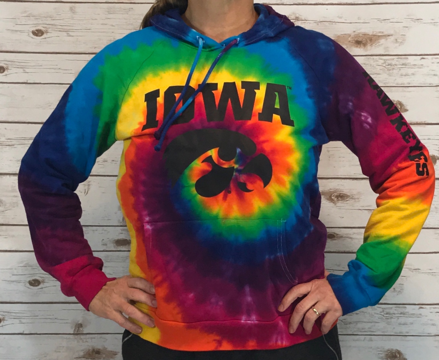 Rainbow Iowa Hawkeyes sweatshirt