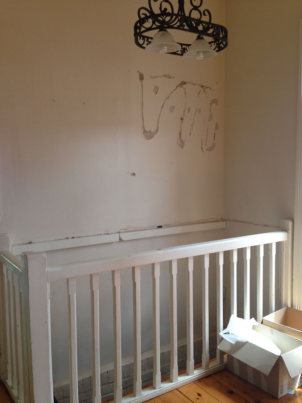 Balustrade for cellar removed