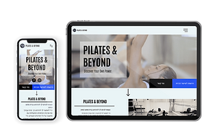 בניית אתר תדמית לסטודיו לפילאטיס P&B