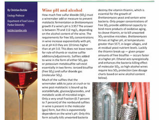 Use of SO2 in High-pH Wines