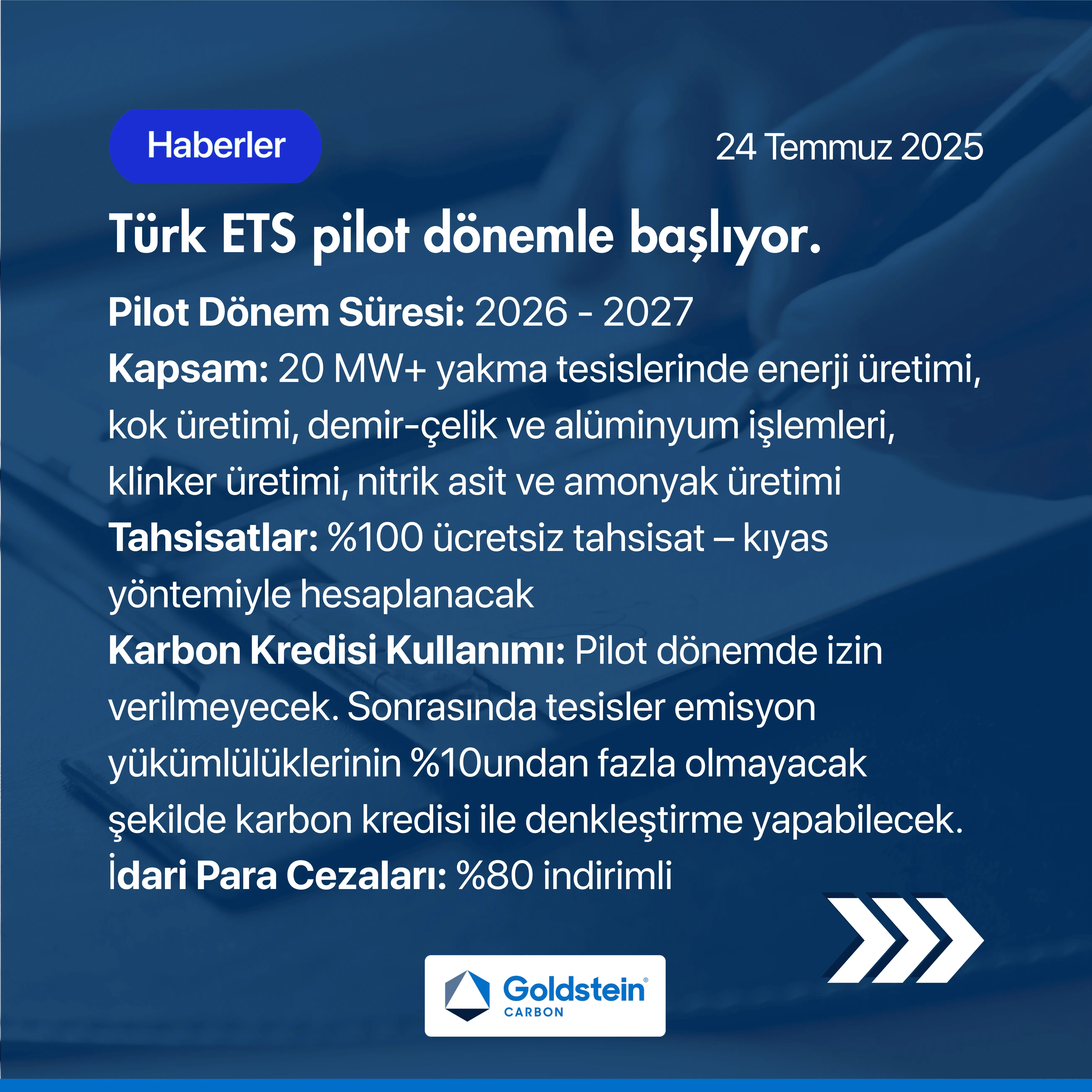 Visuel expliquant le périmètre et les règles d’allocation de la phase pilote de l’ETS turc.