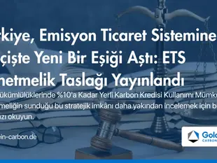 Draft Turkish ETS Regulation Announcement Banner with Emphasis on Domestic Carbon Credits