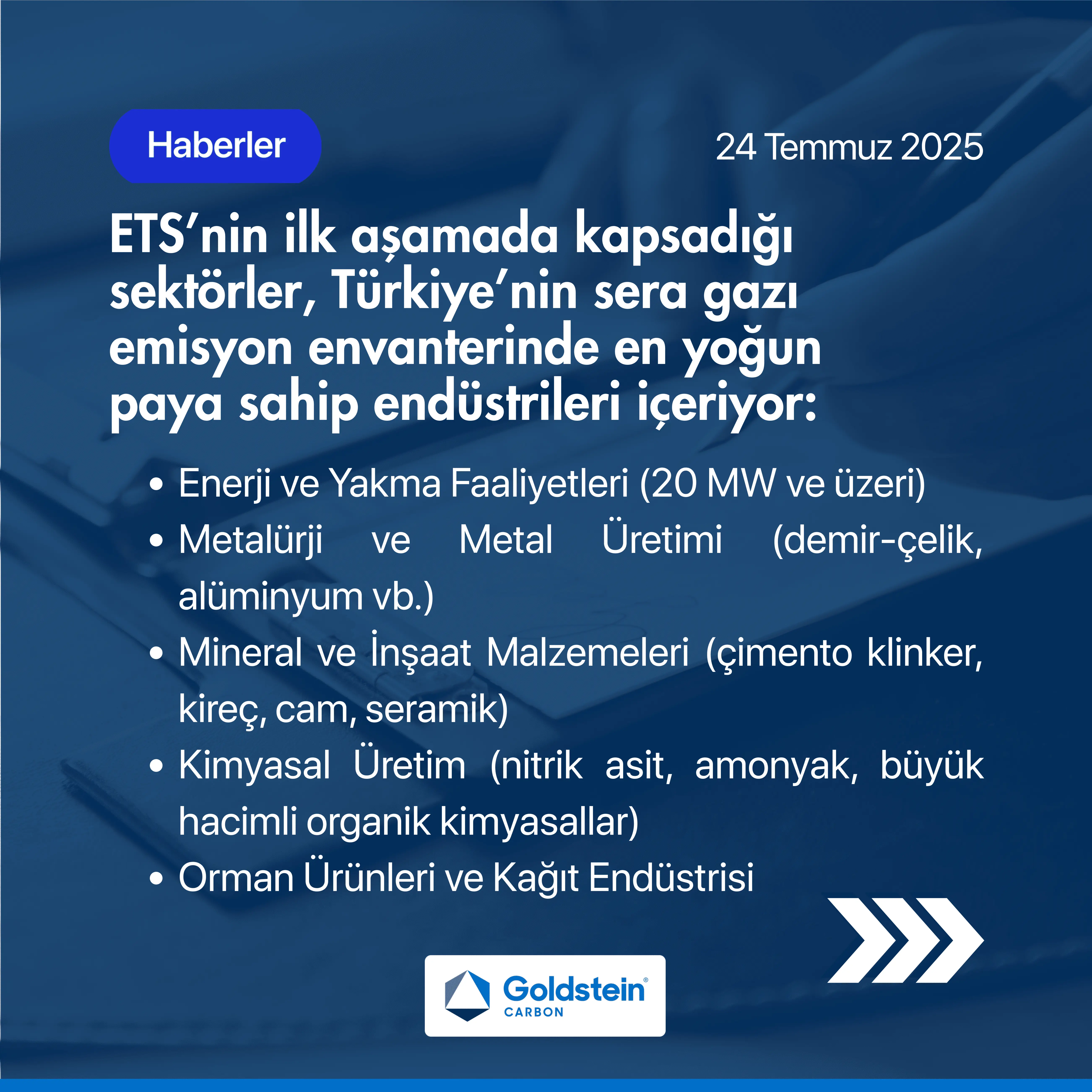 Infographie des secteurs concernés par la première phase du système ETS turc.