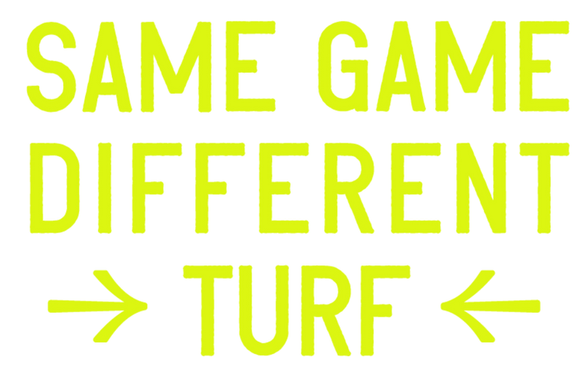 Same Game Different Turf Logo