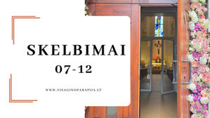 SKELBIMAI 07-12