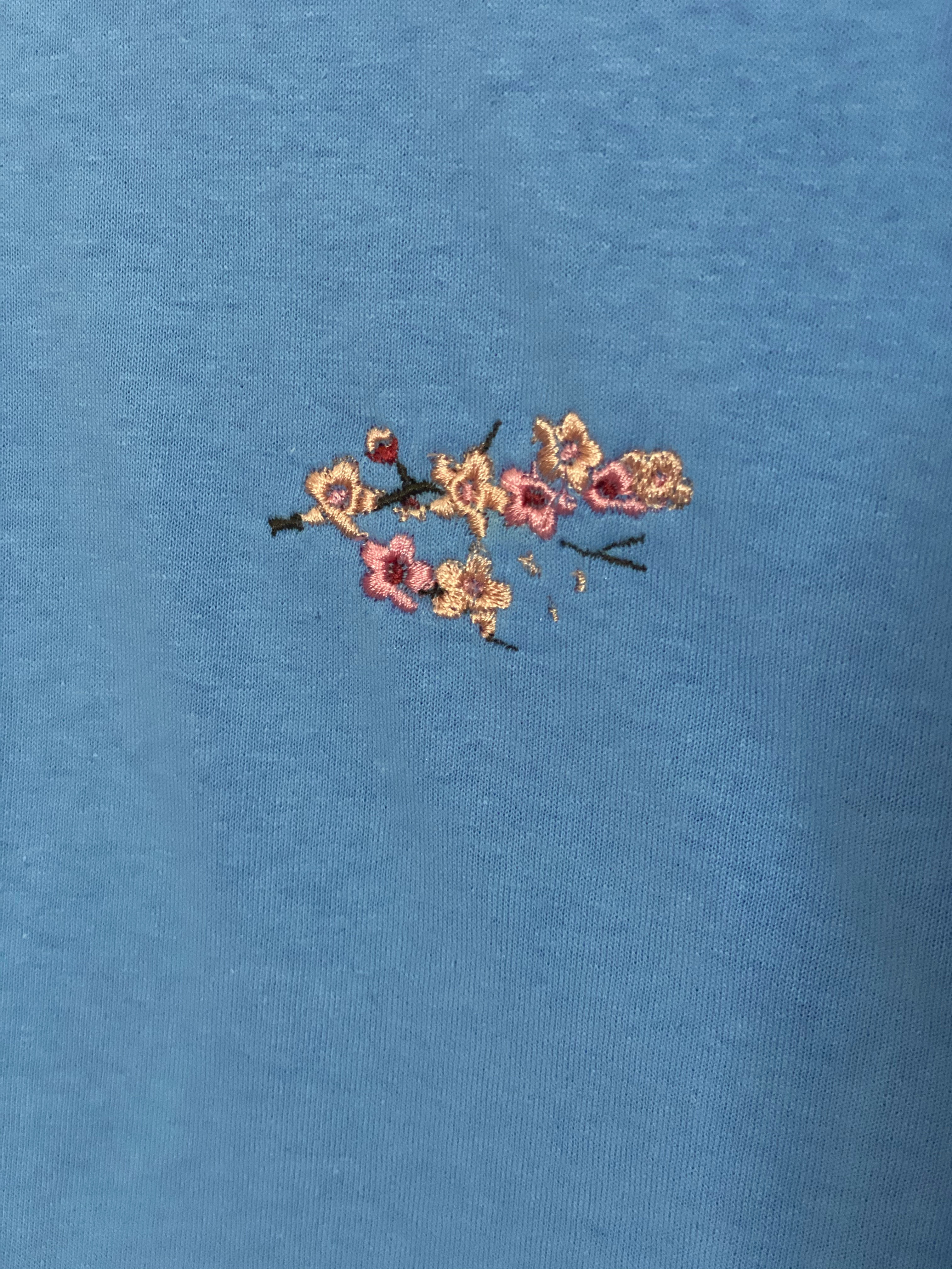 Cherry Blossom Embroidered Shirt