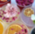 Beautiful colorful cocktails