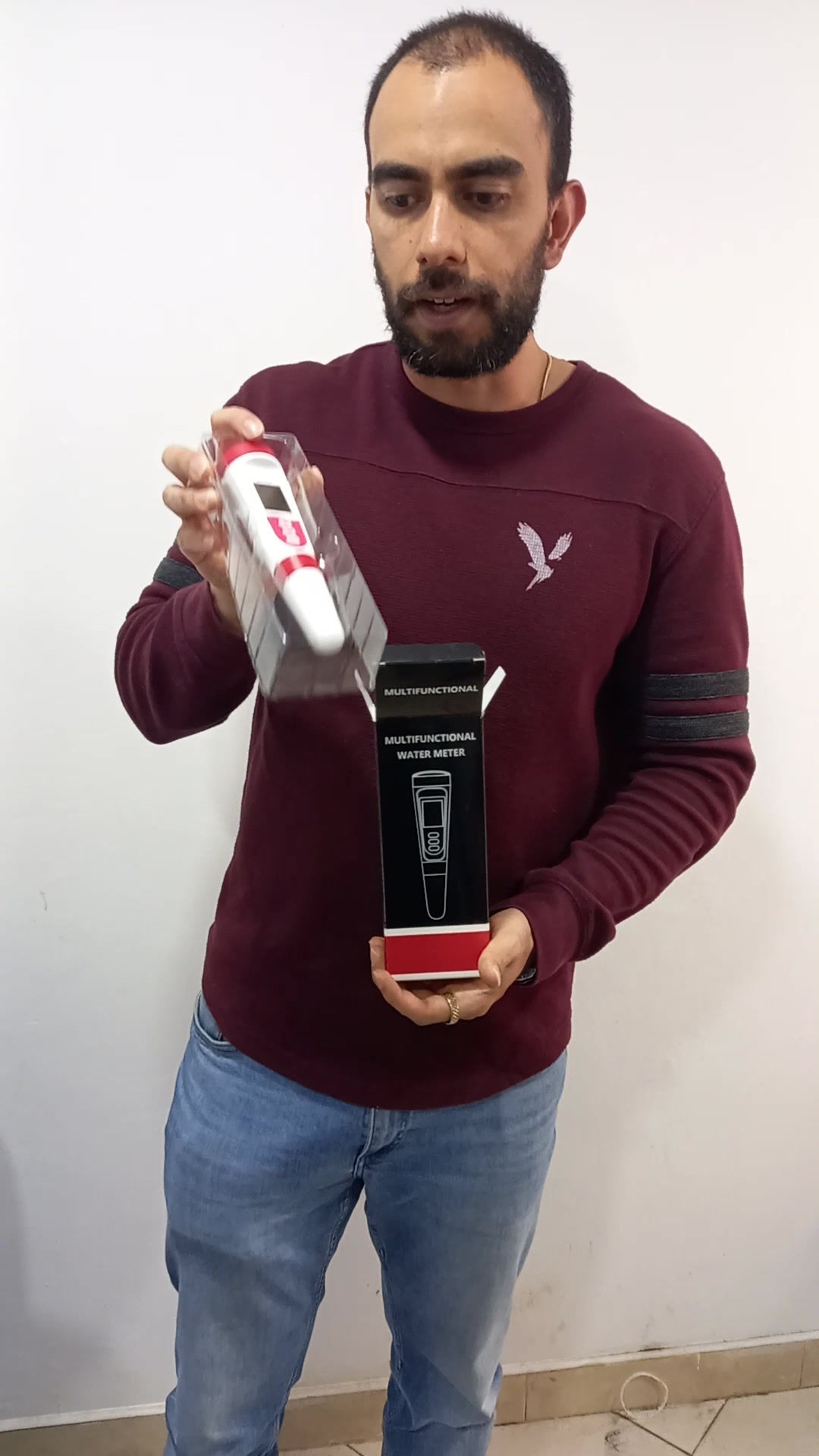 pH Metro Alta Precisión 2 En 1 Compensación De Temperatura