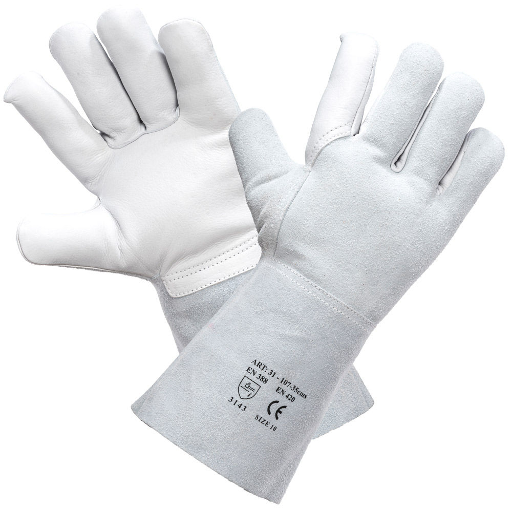 כפפות עור מקצועיות לריתוך