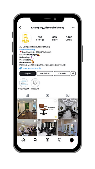 smartphone with interior instagramsite