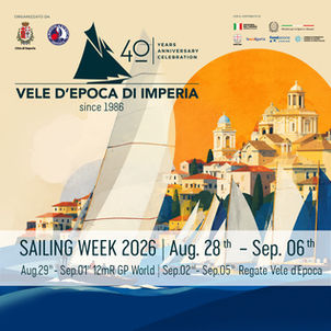 AI NASTRI DI PARTENZA L’IMPERIA SAILING WEEK 2026: EDIZIONE DA LEGGENDA TRA IL MONDIALE 12 METRI S.I. E IL 40ESIMO DELLE VELE D’EPOCA