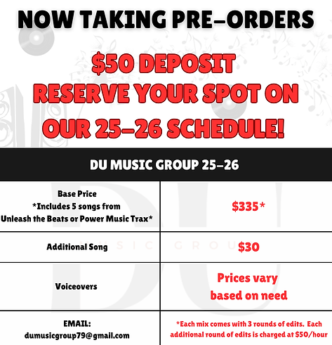 DU Music Group Pre Order Flyer.png