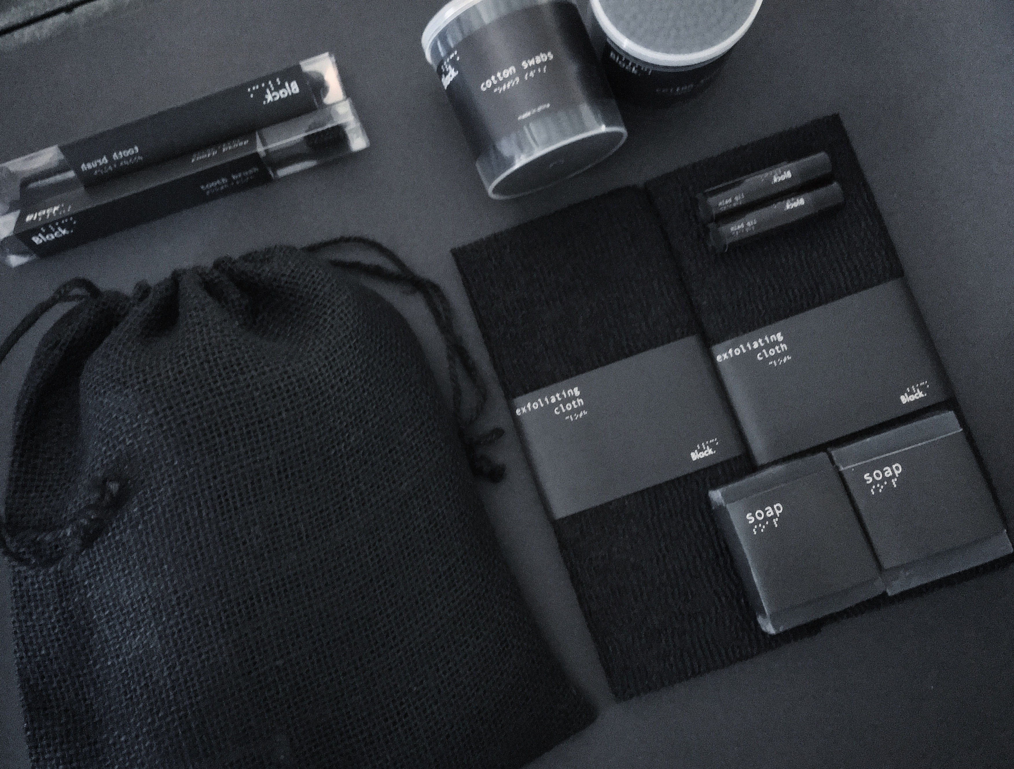 All BLACK GIFT SET bathroom accessories