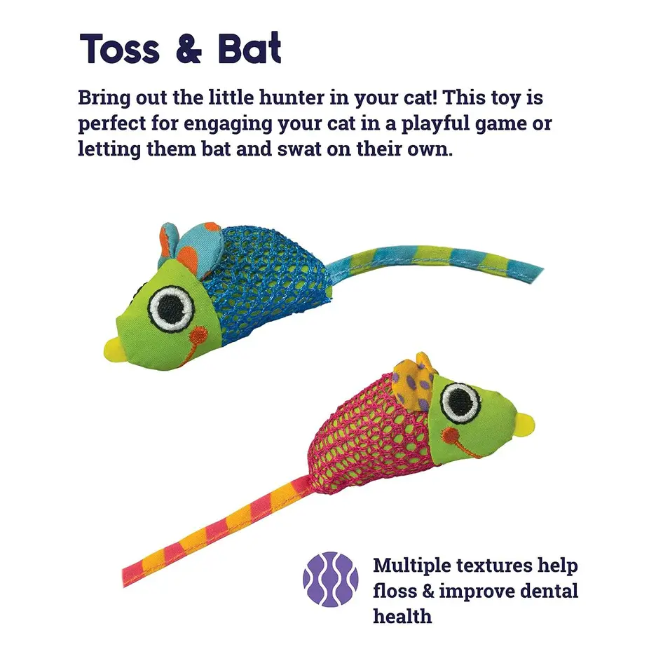 Thumbnail: Petstages, USA Catnip Chew Mice Cat Toy